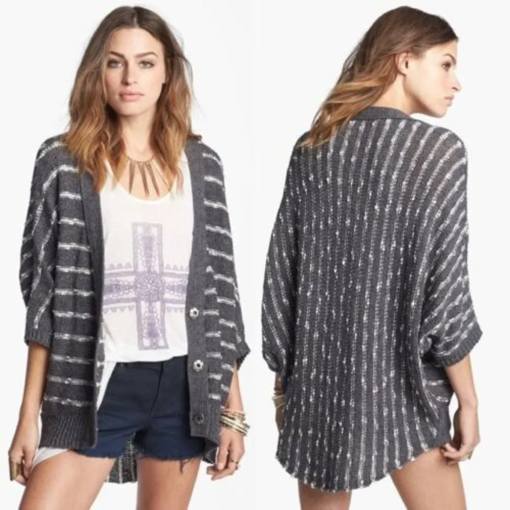 Free People Oversized 3-Button Cardigan s